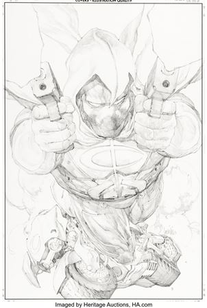 Leinil Frances Yu Vengeance of Moon Knight #1 Cover Original Art (Marvel, 2009)