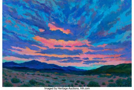 West Texas Sky by Michael Etie - Auction record, sale price, and art valuation. Compare with similar artists and explore comparable artworks.