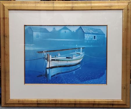 Croatian Boat Harbor Seascape