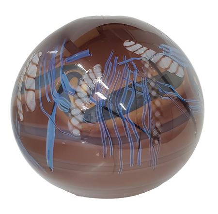 Cedarville Graffiti Helix Series Large Art Glass Rarity Vessel
