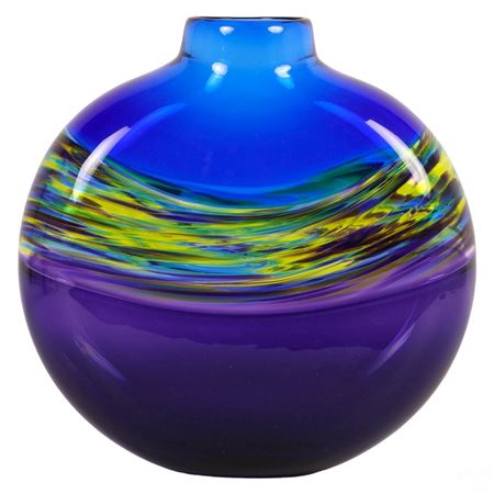 Glass Moon Flask Vase