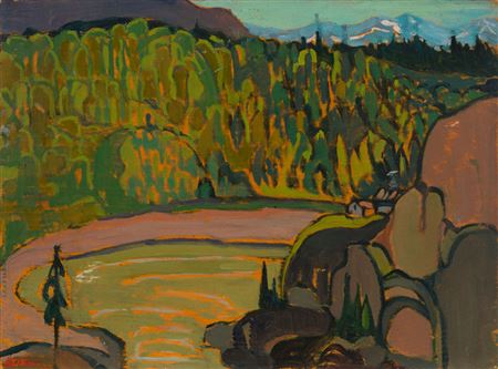 Skeena River, British Columbia by Anne Savage - Auction record, sale price, and art valuation. Compare with similar artists and explore comparable artworks.