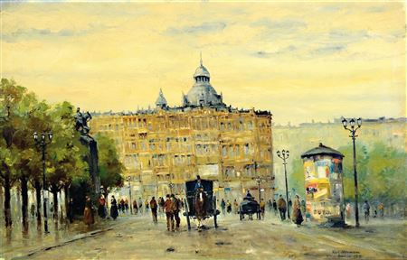 View from Berlin of the 1880s by Karl Naumann - Auction record, sale price, and art valuation. Compare with similar artists and explore comparable artworks.