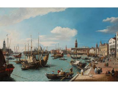 View of Venice of the Riva degli Schiavoni