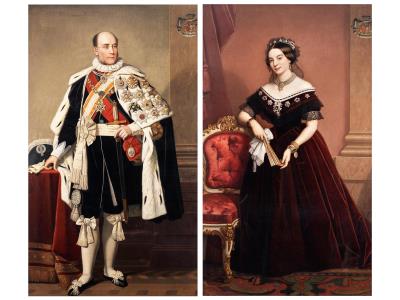 A pair of paintings: Count of Rendufe and Portrait of Émérence de Boudry de Viviers