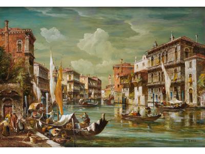 Views with the Grand Canal by Eugenio Bonivento - Auction record, sale price, and art valuation. Compare with similar artists and explore comparable artworks.