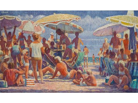 Beach Amusements by Pieter Colfs - Auction record, sale price, and art valuation. Compare with similar artists and explore comparable artworks.