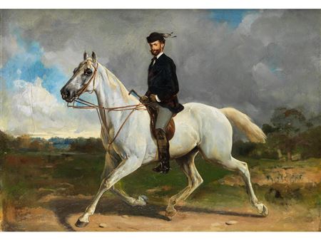 Kronprinz Rudolf von Österreich auf einem Schimmel by Albrecht Grueber - Auction record, sale price, and art valuation. Compare with similar artists and explore comparable artworks.