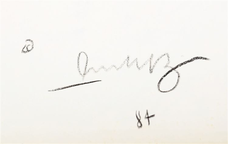 Untitled - auctioned 06/06/2024 - Jean-Michel Basquiat signature example for authentication verification from auction lot 7895972