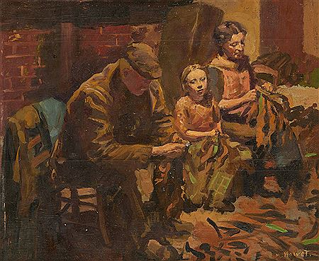 Sample artwork by Marie Howet (1897 - 1984), known for painting, landscapes, figures, nudes - View similar artists and auction records