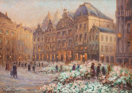 Marché aux fleurs à la Grand Place