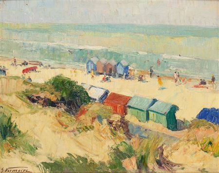 Sample artwork by Geo Vermeire (1877 - 1947), known for landscape and seascape painting - View similar artists and auction records