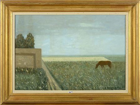 "Horse in the Field". by Edouard War van Overstraeten - Auction record, sale price, and art valuation. Compare with similar artists and explore comparable artworks.