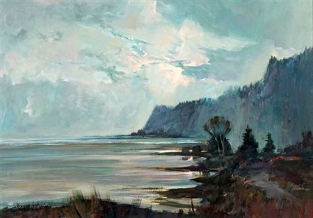 ''Cap aux Corbeaux, Charlevoix, Que." by Bruce Le Dain - Auction record, sale price, and art valuation. Compare with similar artists and explore comparable artworks.