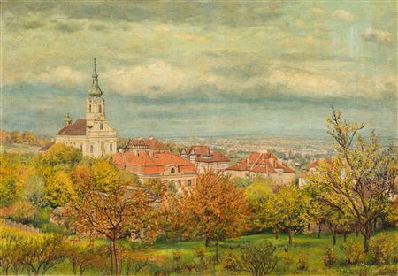 VIEW FROM THE KAASGRABEN CHURCH IN KLOSTERNEUBURG