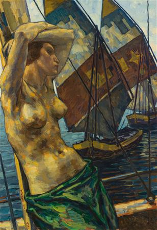 GIRL WITH SHIPS