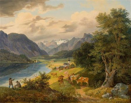 View of Altausee and the Dachstein