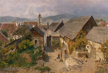 View over the roofs of Dürnstein