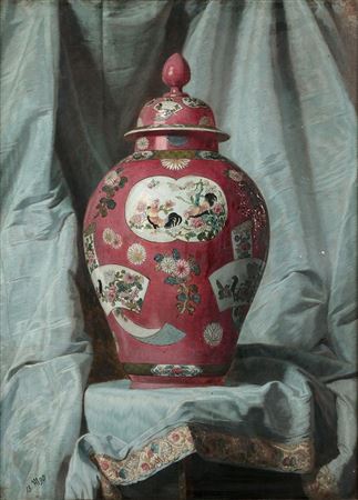 Still life with Chinese vase