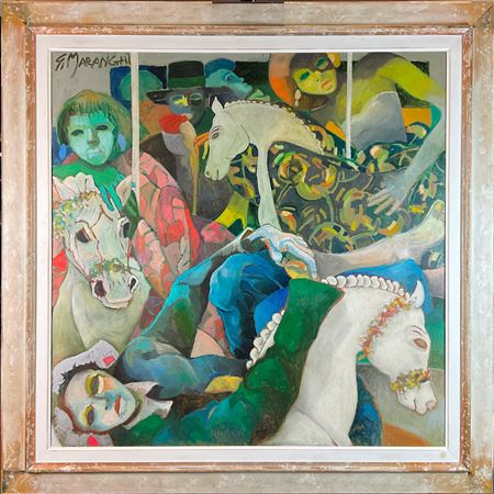 Large carousel by Giovanni Marano - Auction record, sale price, and art valuation. Compare with similar artists and explore comparable artworks.