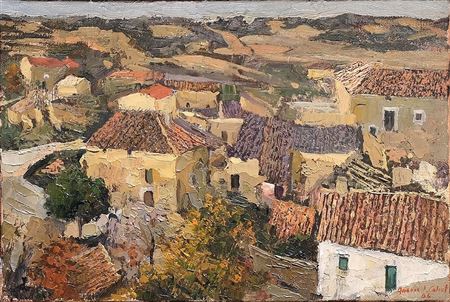 Sample artwork by Amador Perez Calvet (Born 1957), known for painting - View similar artists and auction records