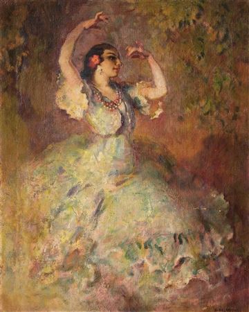 Ballerina by Gustavo Bacarisas - Auction record, sale price, and art valuation. Compare with similar artists and explore comparable artworks.