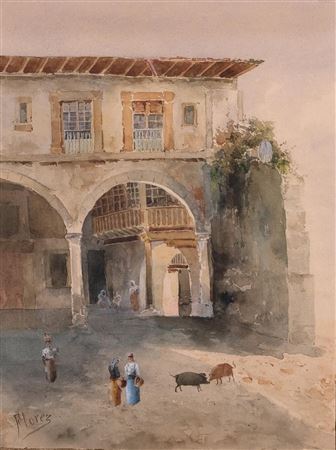 Sample artwork by Eduardo Florez-Ibanez (19th century), known for painting - View similar artists and auction records