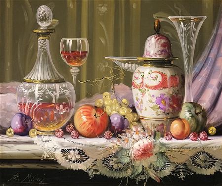 Sample artwork by Roberto Michel (Born 1944), known for painting - View similar artists and auction records