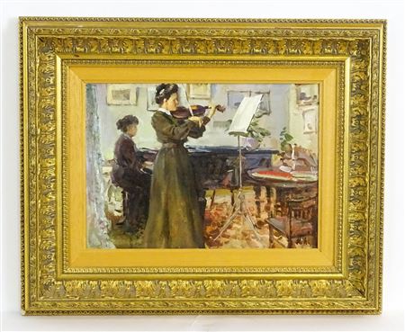 Violin Practice in the Music