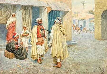 Arab Market Scene