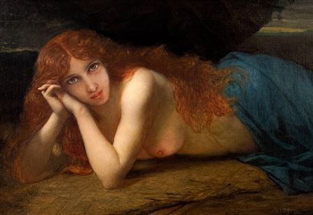 Helen Of Troy With Hear Red Hair Loose