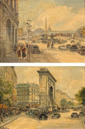 Two Paris Street Scenes