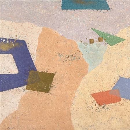Abstract With Gold Leaf