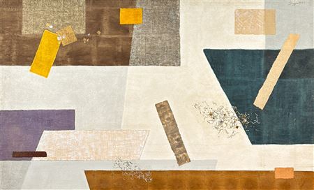 Abstract With Color Blocks
