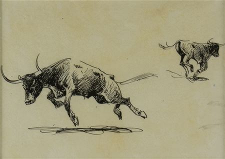 Untitled (Two Steers)
