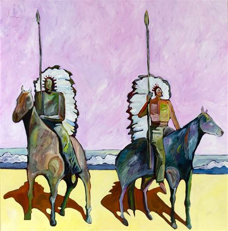 INDIANS ON THE BEACH