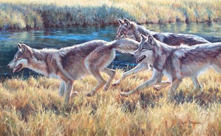 HUNTERS ALONG THE FIREHOLE