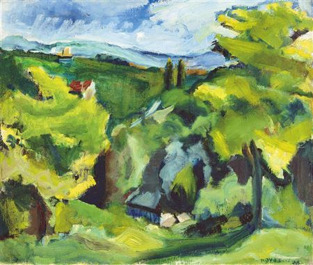 Panoramic View by Emil Robert Novotny - Auction record, sale price, and art valuation. Compare with similar artists and explore comparable artworks.