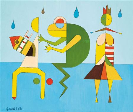 The frog is confused because he doesn't know whether to turn back into a King or a Queen