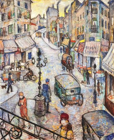 Montmartre by Klara Rona - Auction record, sale price, and art valuation. Compare with similar artists and explore comparable artworks.