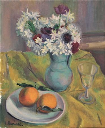 Still life with oranges