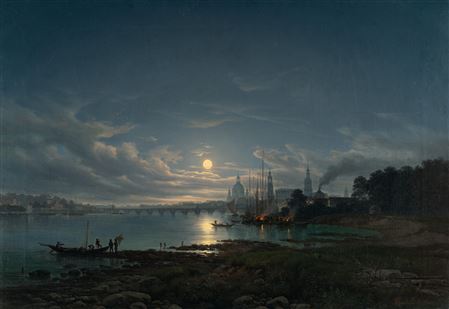 View of Dresden, Moonlight