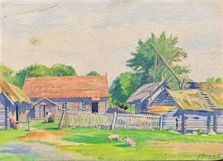 Russisches Dorf Jegirdy, 1917