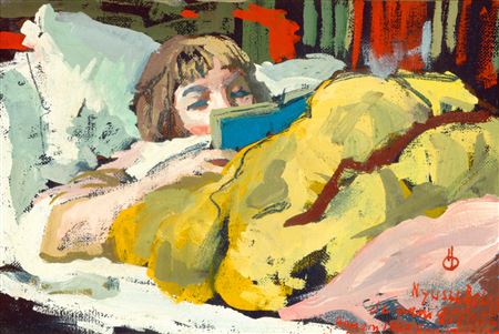 Little Girl with Story Book, 1962