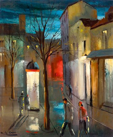 Parisian Detail with Advertising Pole