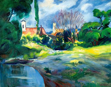 Szentendre with Bükkös Stream, 1929