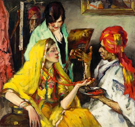 Sample artwork by Sandor Vago (1887 - 1946), known for portrait, figure, still life - View similar artists and auction records