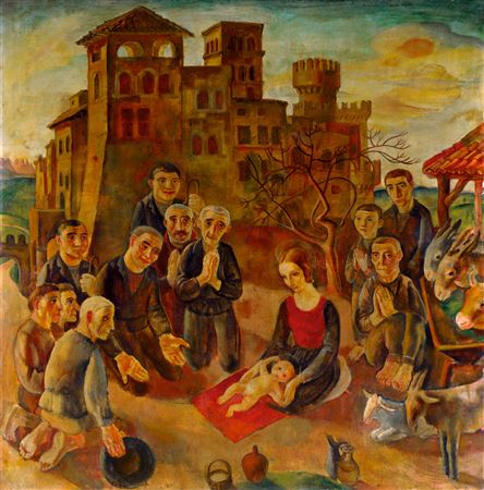 The Adoration of the Shepherds, 1935 by Vladimir Szabo - Auction record, sale price, and art valuation. Compare with similar artists and explore comparable artworks.