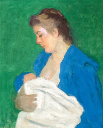 Motherhood (Mother and Child III.), 1912 by Karoly Ferenczy - Auction record, sale price, and art valuation. Compare with similar artists and explore comparable artworks.