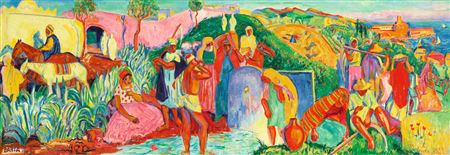 Sample artwork by Ladislas Barta (1902 - 1961), known for impressionist painting, still life, landscape - View similar artists and auction records